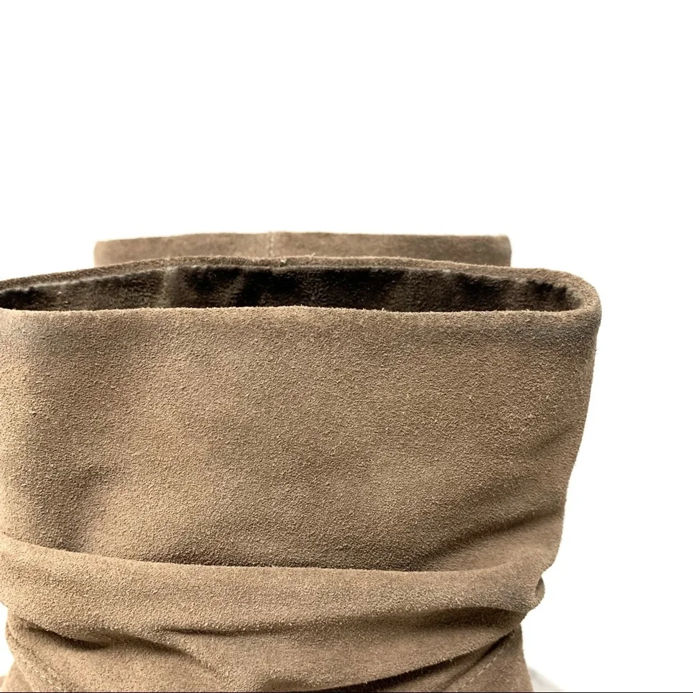 Vince Camuto Parka Suede Booties 9 Neutral Classic Casual  Bohemian Slouchy Boho - Picture 10 of 16